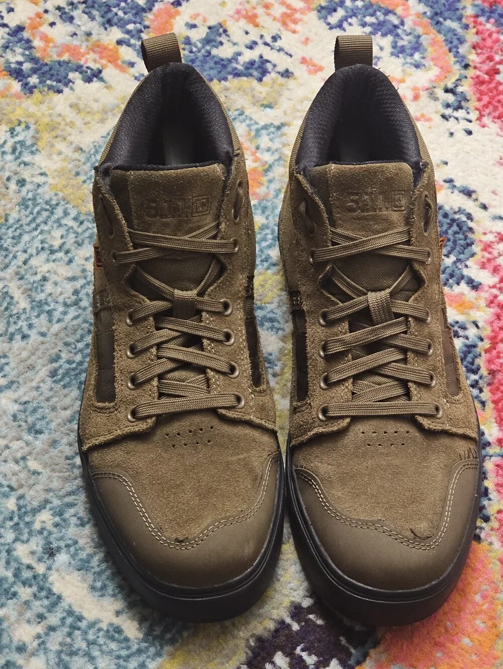 5.11 Tactical Norris Sneaker High Top Boots Mens Size 12 Brown Chukka Tactical